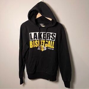 Los Angeles Lakers Hoodie Men’s S '47 Brand Black Pullover Sweatshirt NBA
